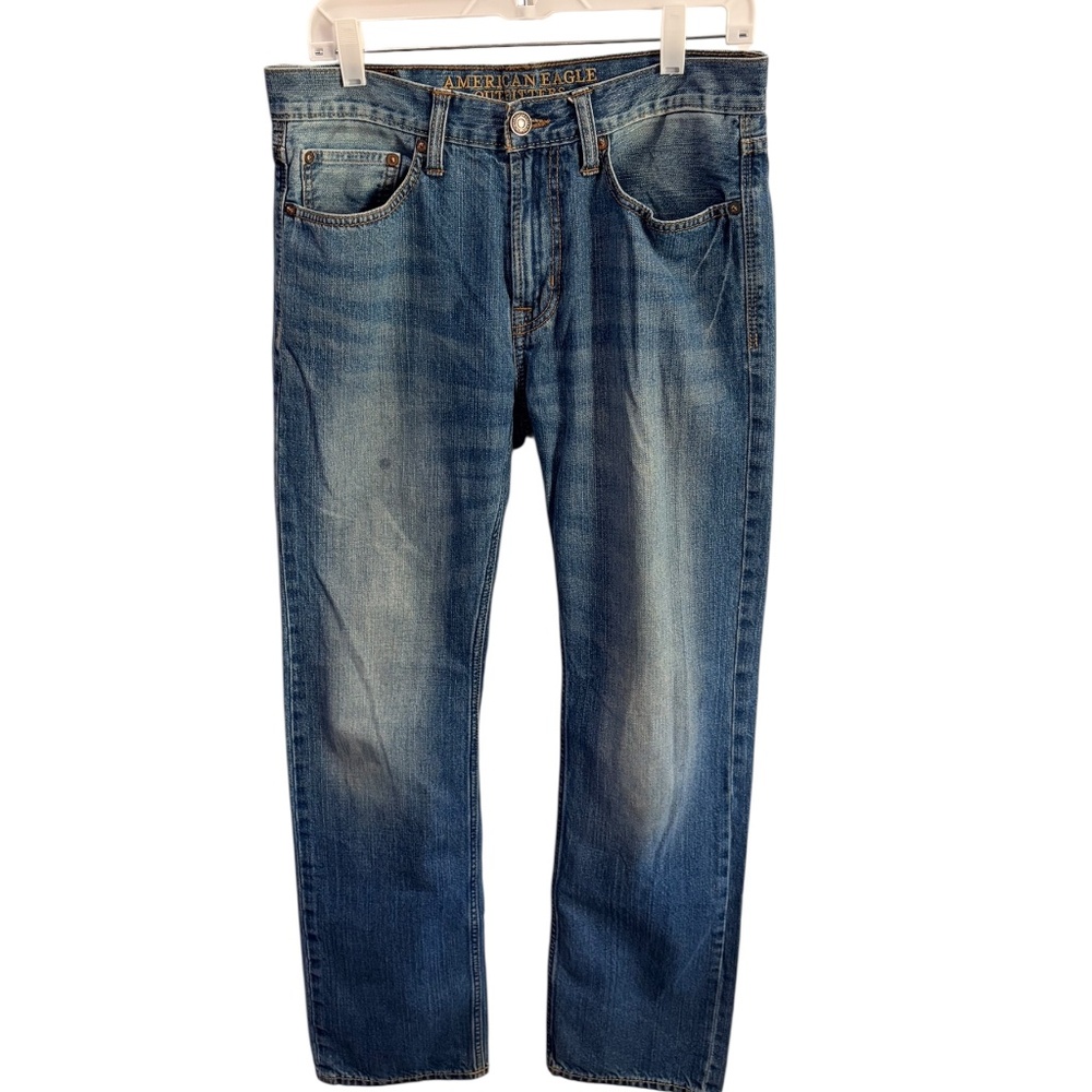 American Eagle Men's Airflex+ Original Straight Jeans | Medium Wash | 31x32